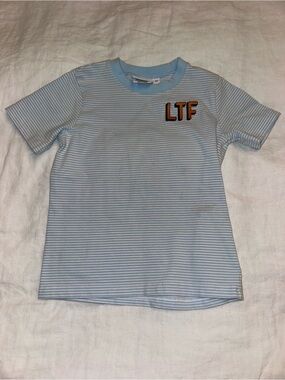 LTF Light Blue Striped Kids T-Shirt